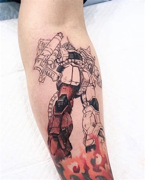 zaku tattoo|lady of the lake tattoo.